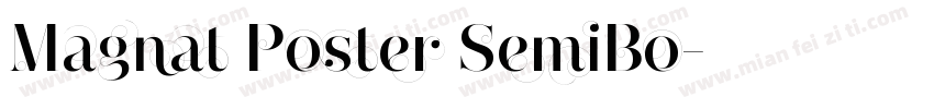 Magnat Poster SemiBo字体转换